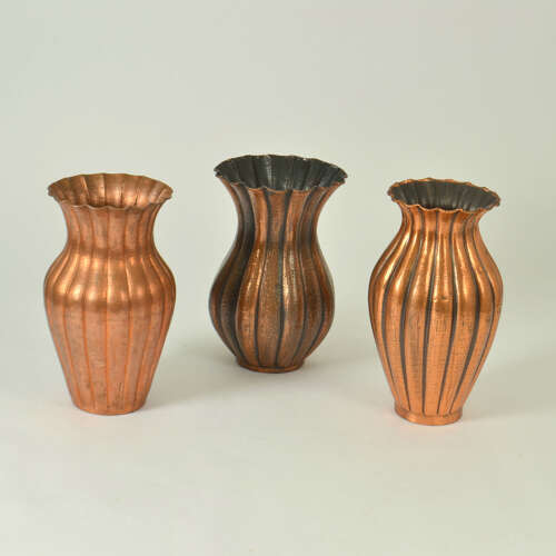 Monumental Copper Vase by Egidio Casagrande, Hand-Hammered, Italy