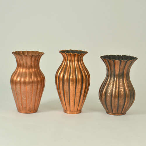Monumental Copper Vase by Egidio Casagrande, Hand-Hammered, Italy