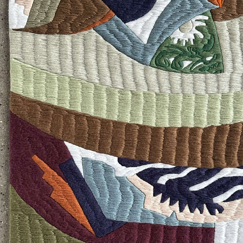 Abstract Tapestry in Wool by Maria Flavia de Monsaraz Lisbon ca. 1970