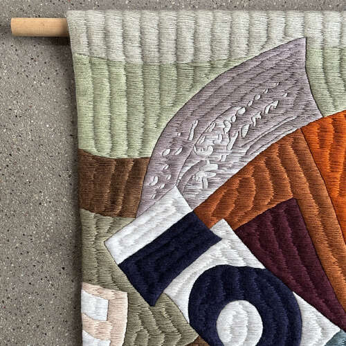 Abstract Tapestry in Wool by Maria Flavia de Monsaraz Lisbon ca. 1970