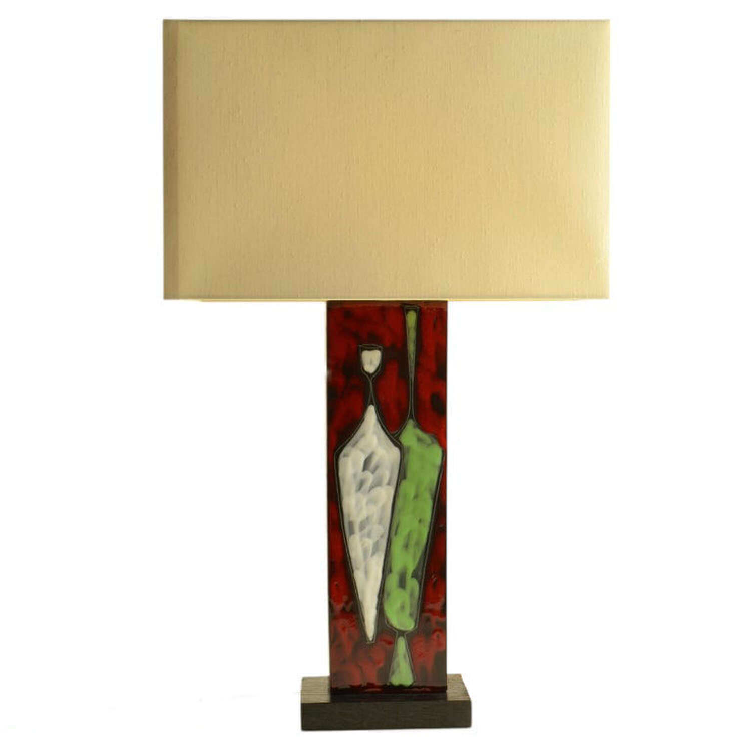 San Marino Ceramic Multi Color Table Lamp, Italy 1960's
