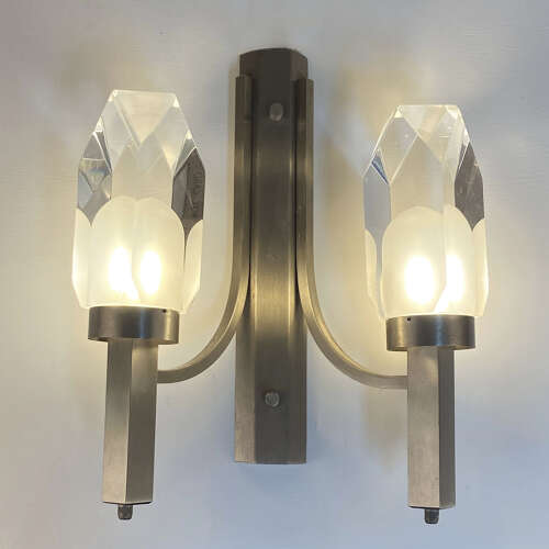 Pairs of Wall lights attributed to Gateano Missaglia, Italy 1960s