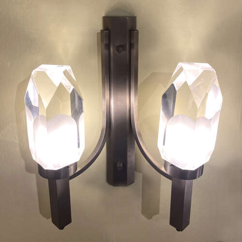 Pairs of Wall lights attributed to Gateano Missaglia, Italy 1960s