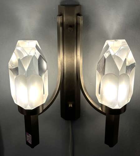 Pairs of Wall lights attributed to Gateano Missaglia, Italy 1960s